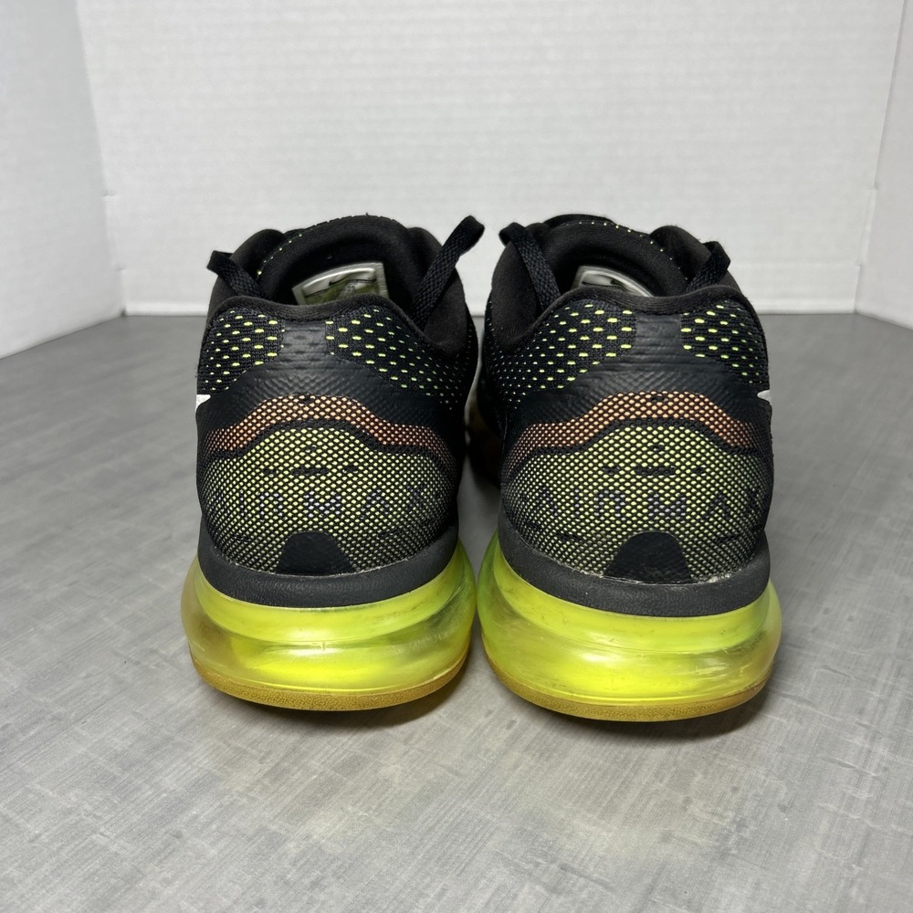 Nike Air Max 2014 Mens Size 12 Black Atomic Orange Volt Green Great *Minor Flaw - Picture 4 of 10